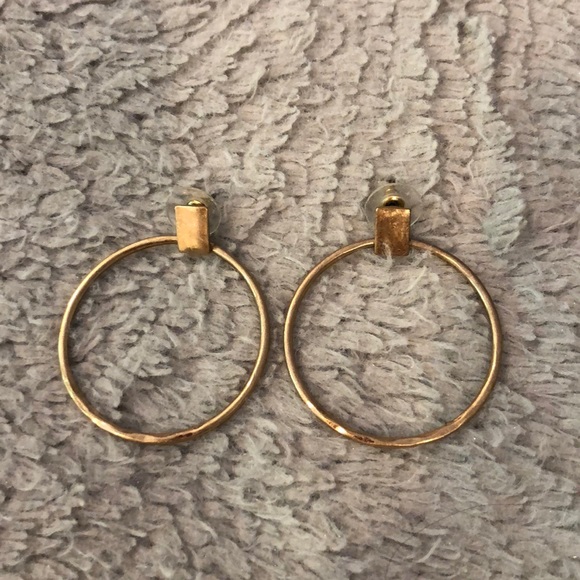 Free People Jewelry - Free People Bronze hoop earrings | NEW